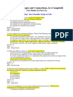 Biology: Concepts and Connections, 6e (Campbell) : Test Bank (1) Part