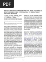 Identification of An Immune-Responsive Mesolimbocortical Serotonergic System: Potential Role in Regulation of Emotional Behavior