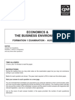 F1 - Economics August 2007