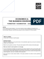 F1 - Economics August 2008