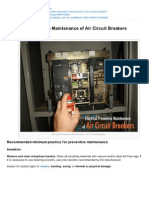 Electrical Preventive Maintenance of Air Circuit Breakers