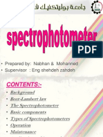 Spectrophotometer