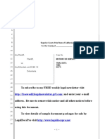 Sample California Motion For Nonsuit Under Code of Civil Procedure Section 581c