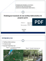 Modelagem Transiente de Um Turbina Hidrocinética de Pequeno