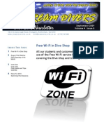 Dive Club Newsletter: Free Wi-Fi in Dive Shop