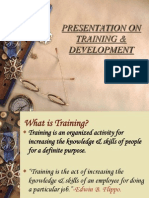 Presentation On Training & Development