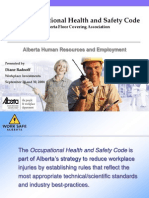 The Occupational Health and Safety Code: Alberta Human Resources and Employment