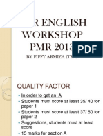 PMR English Workshop PMR 2013: by Fiffy Armiza (TKC)