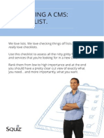 Evaluating A CMS A Checklist
