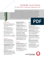 AnyMedia LPA832 ADSL-POTS Combination Application Pack Brochure