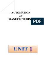 Automation in Manufacturing Unit-1