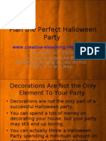 Plan The Perfect Halloween Party