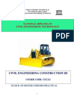 Cec 211-Civil Engineering Construction III