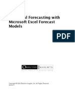 Statistical Forcasting - Excel, ARIMA