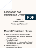 Lagrangian and Hamiltonian Dynamics