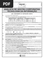 Cesgranrio 2010 Epe Analista de Gestao Corporativa Tecnologia Da Informacao Prova PDF