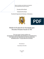 Modelo de Evaluación de Desempeño para Docentes Peruanos Basado en TIC