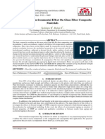 Tensile Test For Environmental Effect On Glass Fiber Composite Materials