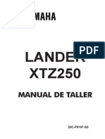 Manual de Servicio XTZ 250 Lander PDF