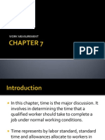 CHAPTER 7 - Work Measurement