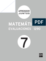 Aprender Juntos Matematicas 7 Evaluaciones