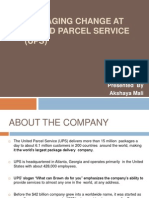 Managing Change at United Parcel Service (UPS)