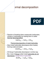 Thermal Decomposition