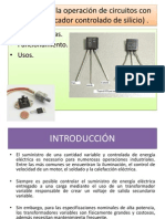 A. Identifica La Operación de Circuitos Con SCR (Rectificador Controlado de Silicio)