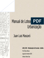 Manual de Loteamentos e Urbanização - Juan Luis Mascaró