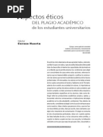 Cerezo Huerta 2006 Aspectos Éticos Del Plagio Académico de Los Estudiantes universitarios.-ELEMENTOS