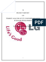 M LG & For LG Electronic Pune Limited: Project Report ON