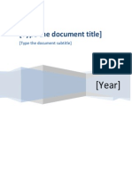 (Type The Document Title) : (Year)