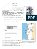 História e Geografia de Portugal Ficha 6º Ano