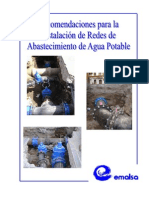 12 Recomendaciones Instalaciones Abastecimiento Agua Potable