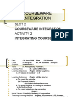 Day 9: Courseware Integration: Slot 2 Activity 2