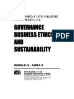 Governance, Business Ethics and Sustainability