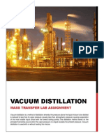 Vacuum Distillation Colume: Mass Transfer Lab Assignment