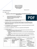 Dep - Ed Memo Reclassification t111