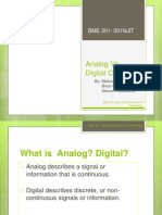 Analog vs. Digital Cameras: BME 301-001NJIT