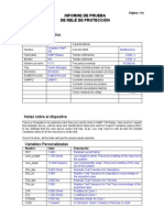 Informe de Prueba Relé de Sobrecorriente Direccional