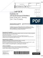 Edexcel GCE: Statistics S2