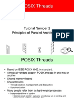 POSIX Threads: Tutorial Number 2 Principles of Parallel Architectures