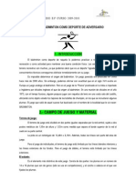 Unidad Didáctica de Bádminton 2ºeso