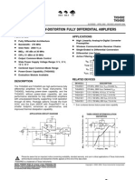 Wideband, Low-Distortion Fully Differential Amplifiers: Features Applications