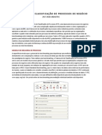 Frame APQC Classificação de Processos de Negócios