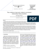 The Evolution of University-Industry-Government Relationships During Transition