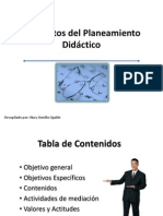 Elementos Del Planeamiento Didactico