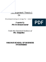 Ma Na Gement Thesis-1 On: Presented by Mr.V.V.Sravan Kumar