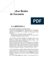 HIPOTECA Derechos Reales DE GARANTÍA