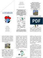 Triptico LA CONTAMINACIÓN